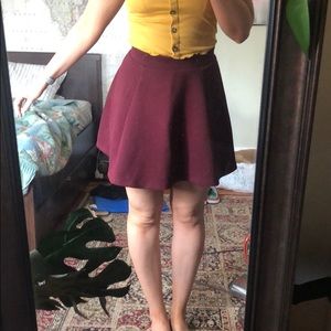 🛍 Maroon circle skirt